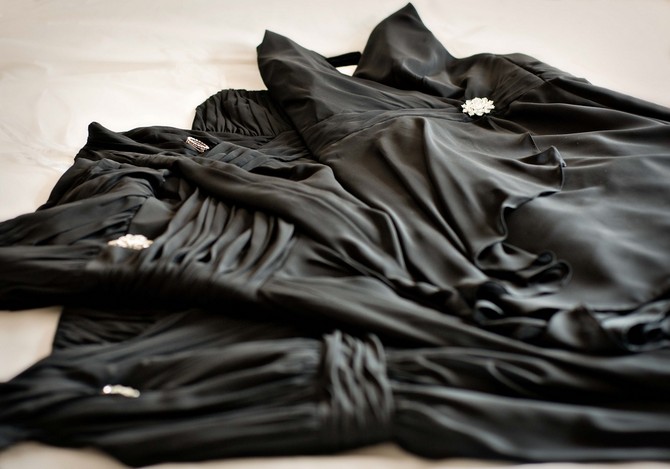 black bridesmaids dresses